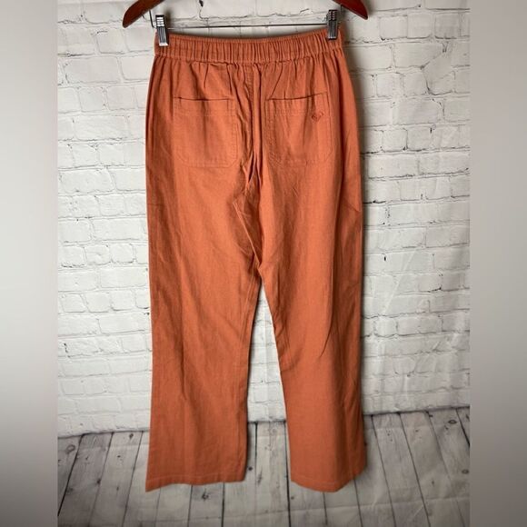 Roxy Oceanside High Waist Flared Pants Sunburn Small - Picture 10 of 11
